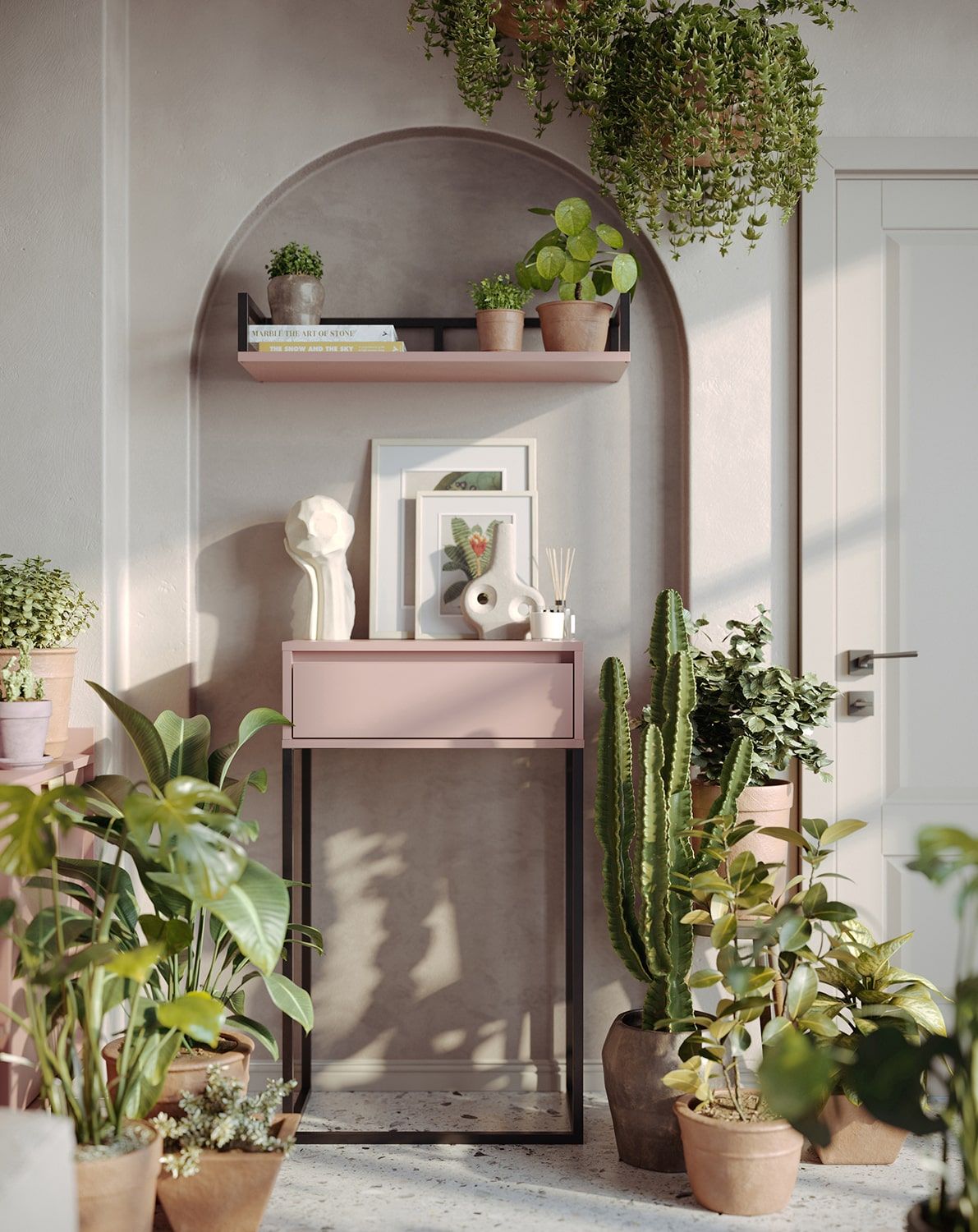 Komoda ODIS KD2 konzola
Farba: Antique Rose
Farba nôh: oceľ ODIS čierna
