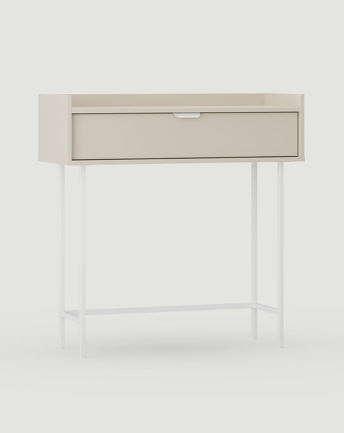 Konzola Sigi KS1
Farba: Wrapping Cashmere
Noha: biela
Rukoväť: LAYERS 110 hrana rukoväte Porcelánová biela