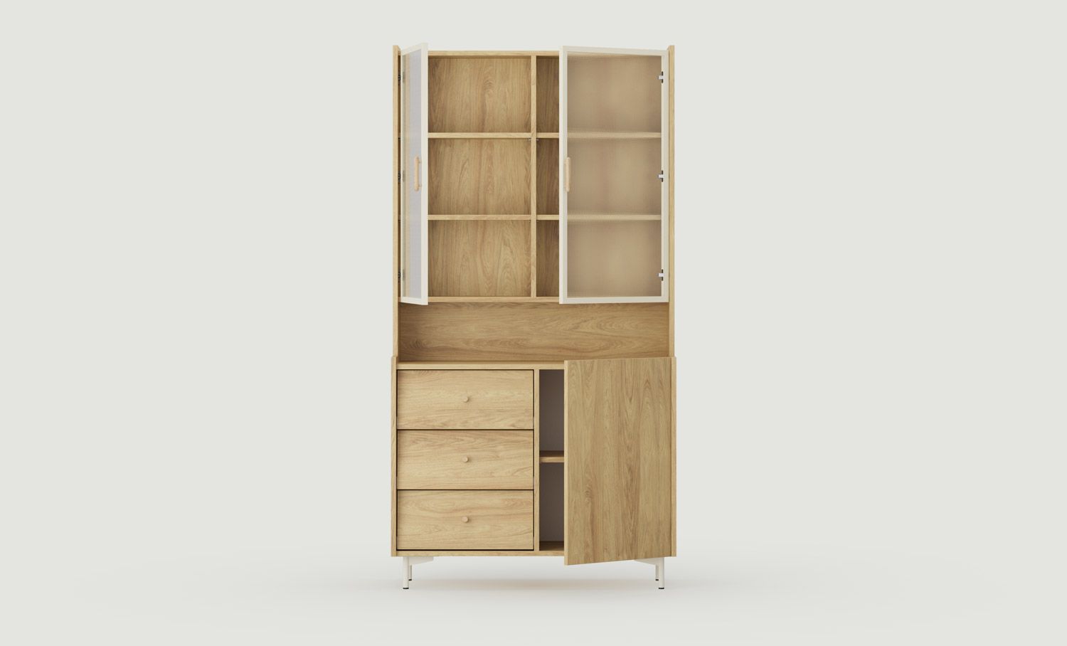 Príborník SKRA SKR36
Farba: Natural Hickory
Noha: Mliečna cesta
Úchytka rámu: Dub cigarový
Farba rámu: Milky Way
Rukoväť v zásuvkách: Dubová kľučka
