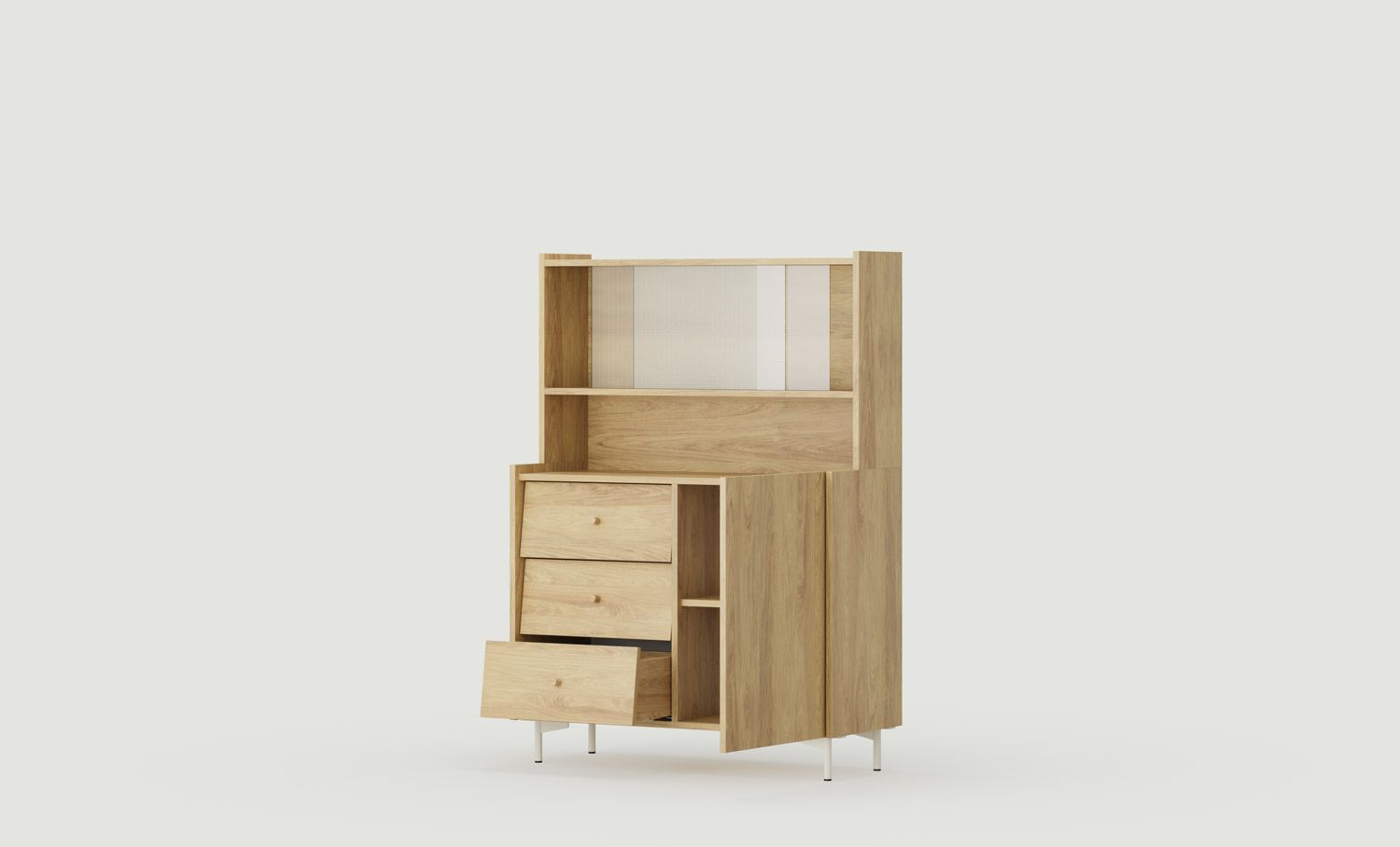 Príborník SKRA SKR44
Farba: Natural Hickory
Noha: Mliečna cesta
Úchytka: Dubová kľučka
                            