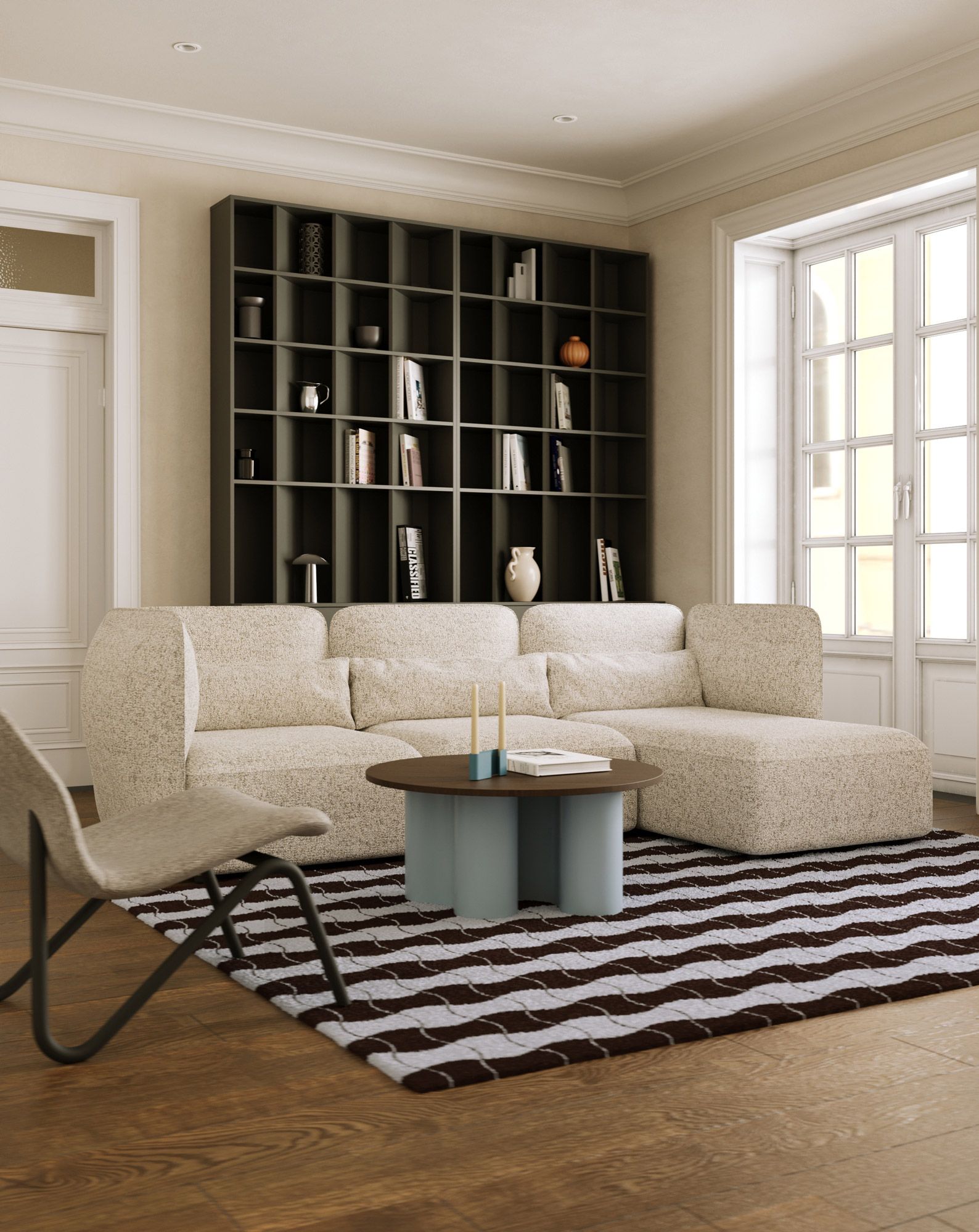 Trojmiestna rohová pohovka NEDO pravá NED05P