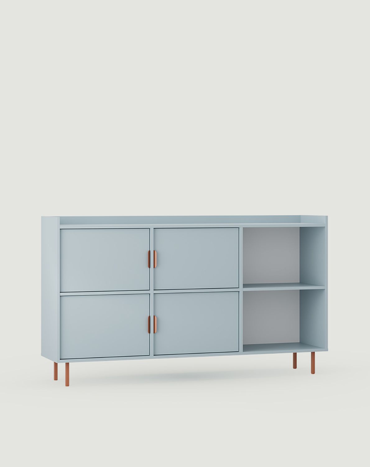 Kancelársky regál SIGI SRPRO2
Farba: Dove Blue
Noha: Sahara Deep
Rukoväť: LAYERS 110 Sahara Deep