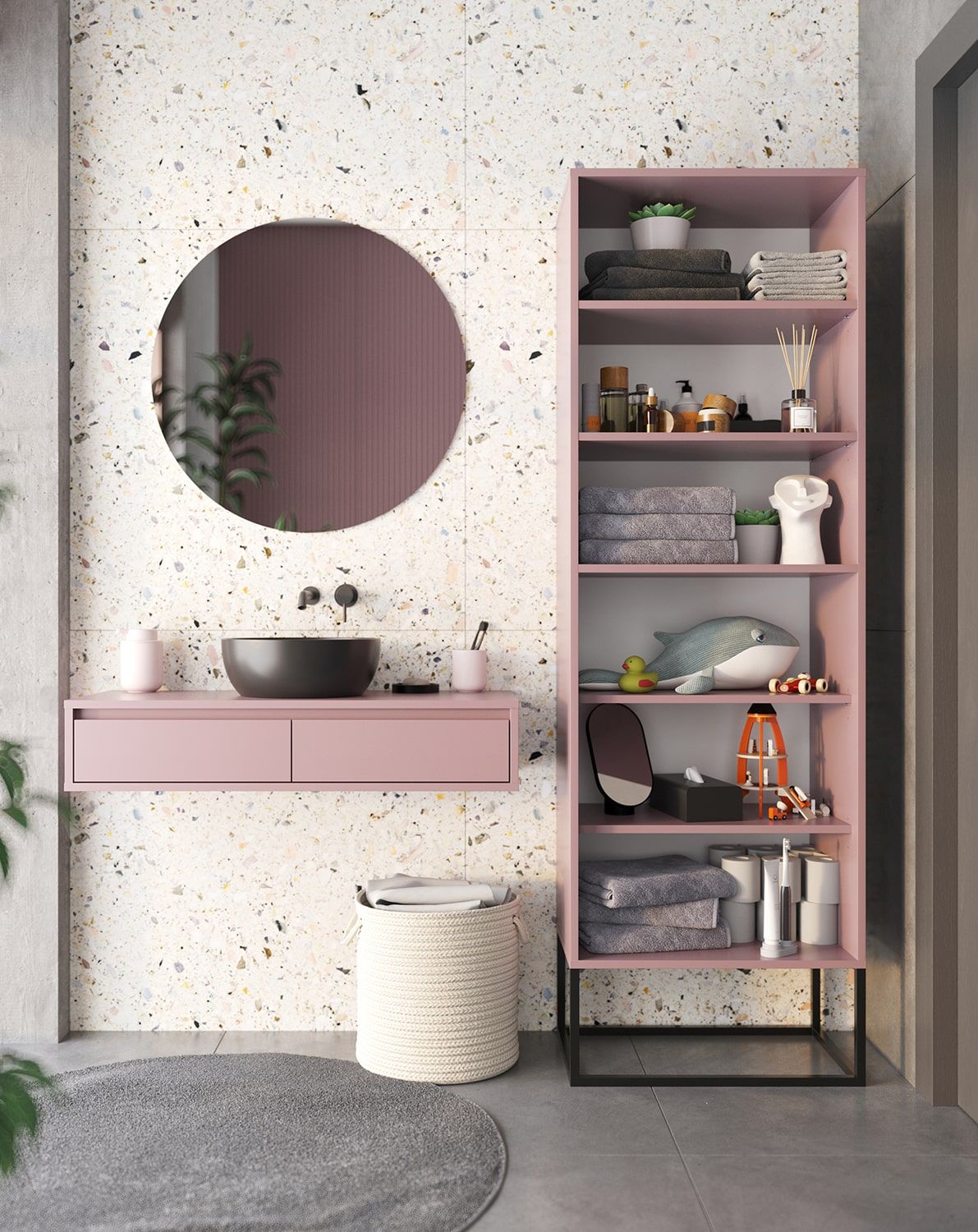 Podstavec ODIS OS3
Farba: Antique Rose
Farba nôh: ODIS Steel Black