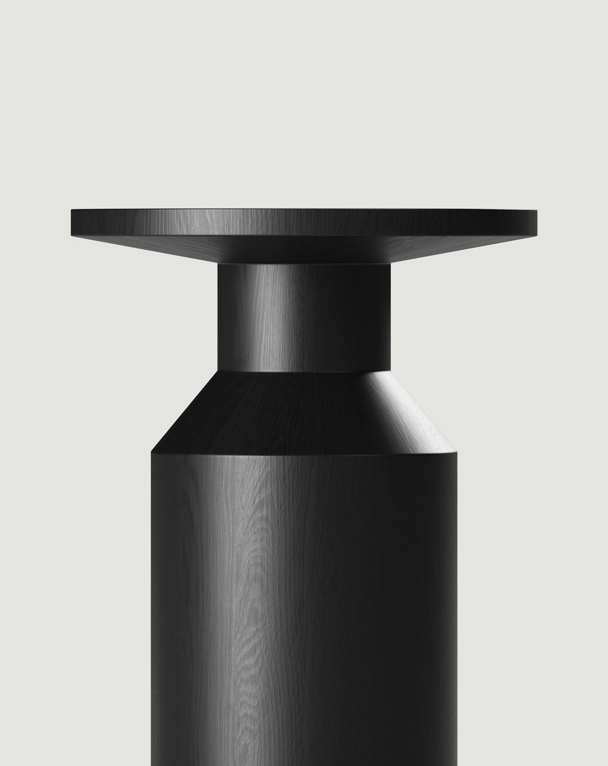 Drevený pomocný stôl FLAT SP2 Black