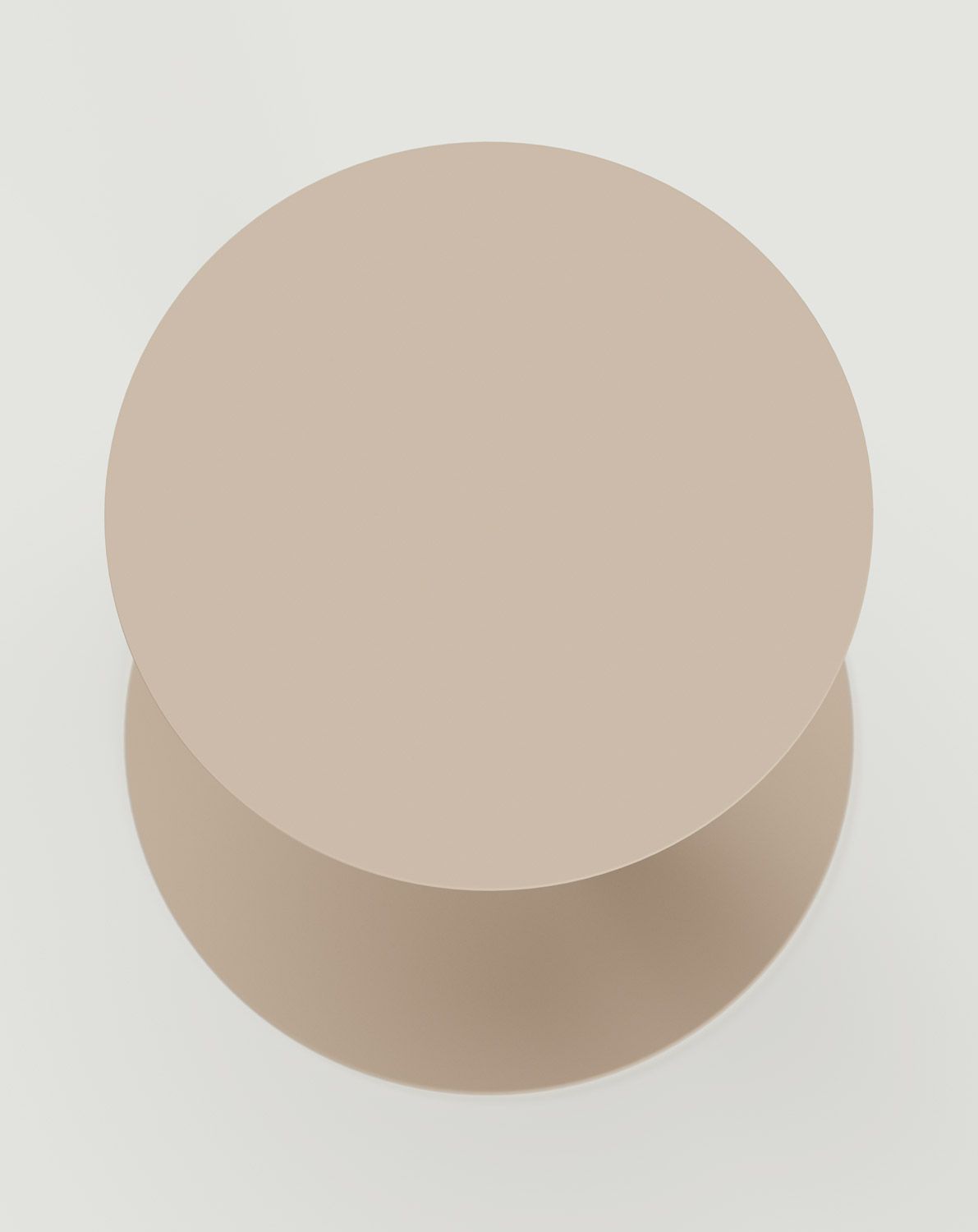 Pomocný stôl RONDO Cappuccino z ocele
