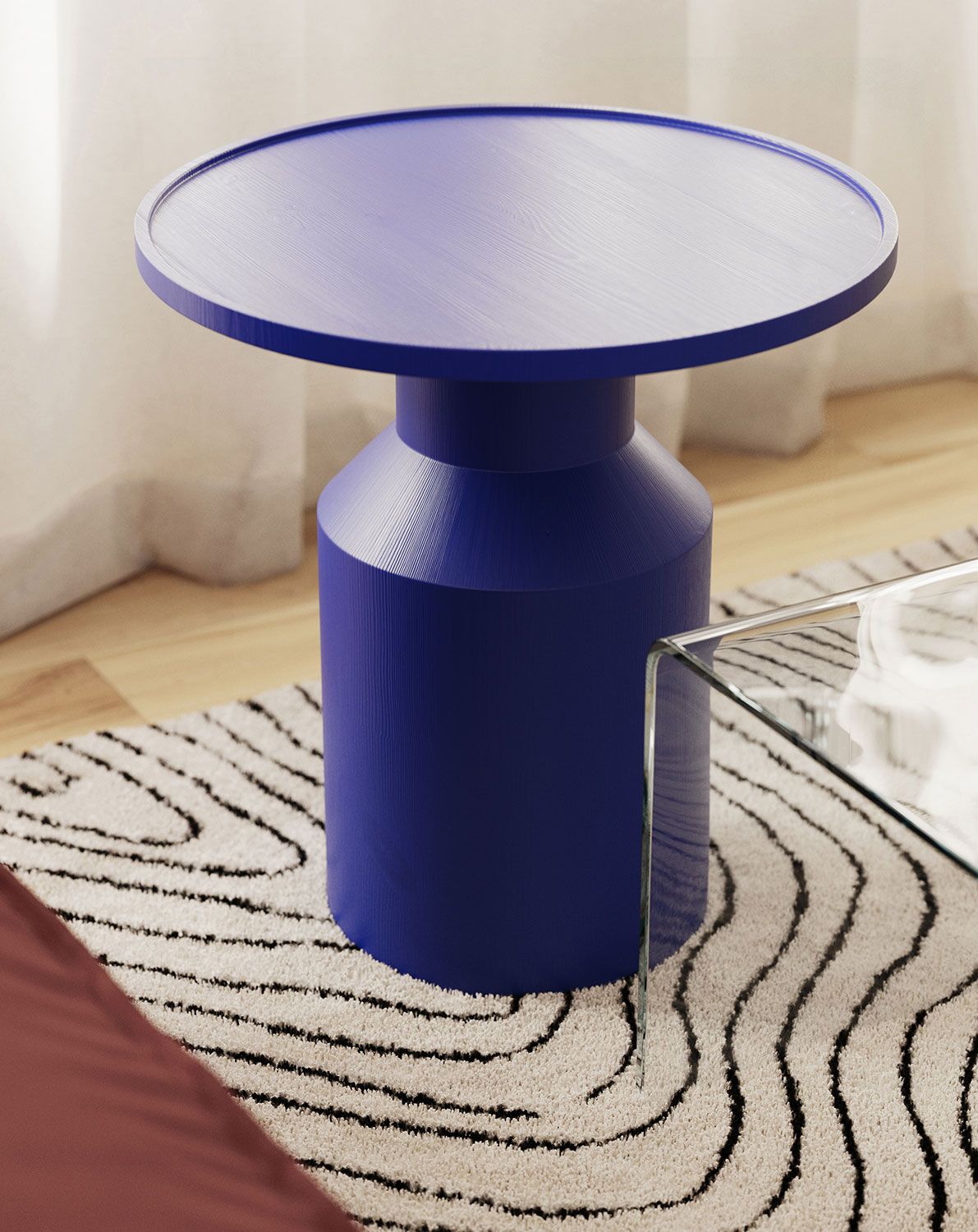 Drevený konferenčný stolík FLAT SK2 Cobalt