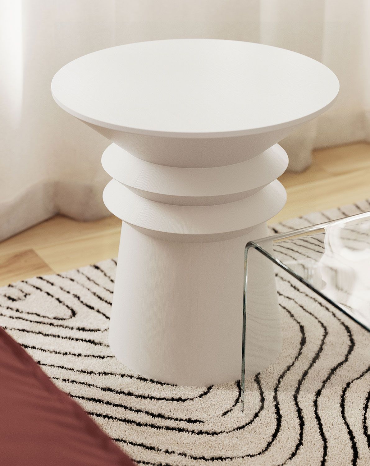 Drevený konferenčný stolík LINE2 SK4 White