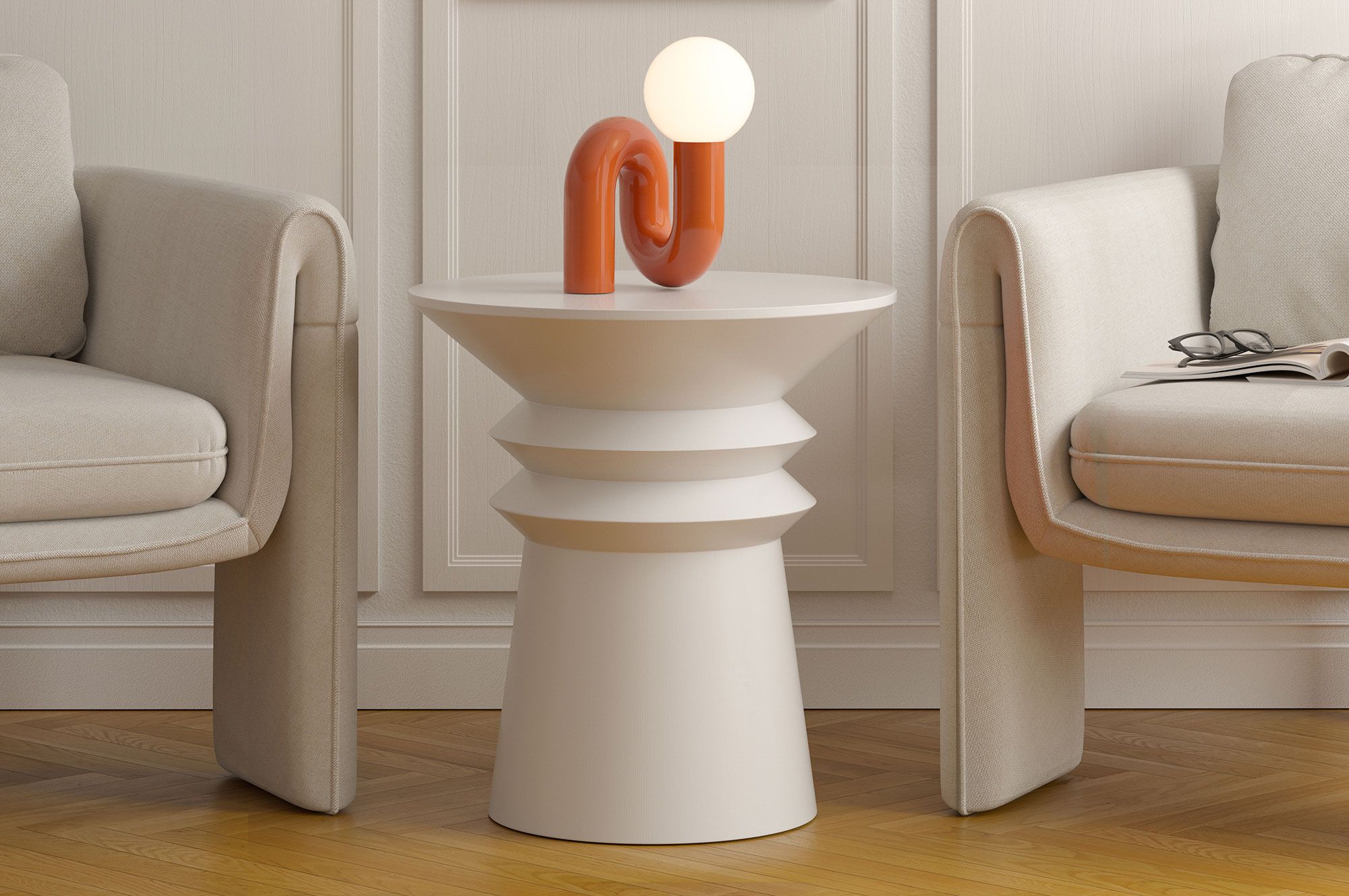 Drevený konferenčný stolík LINE2 SK4 White