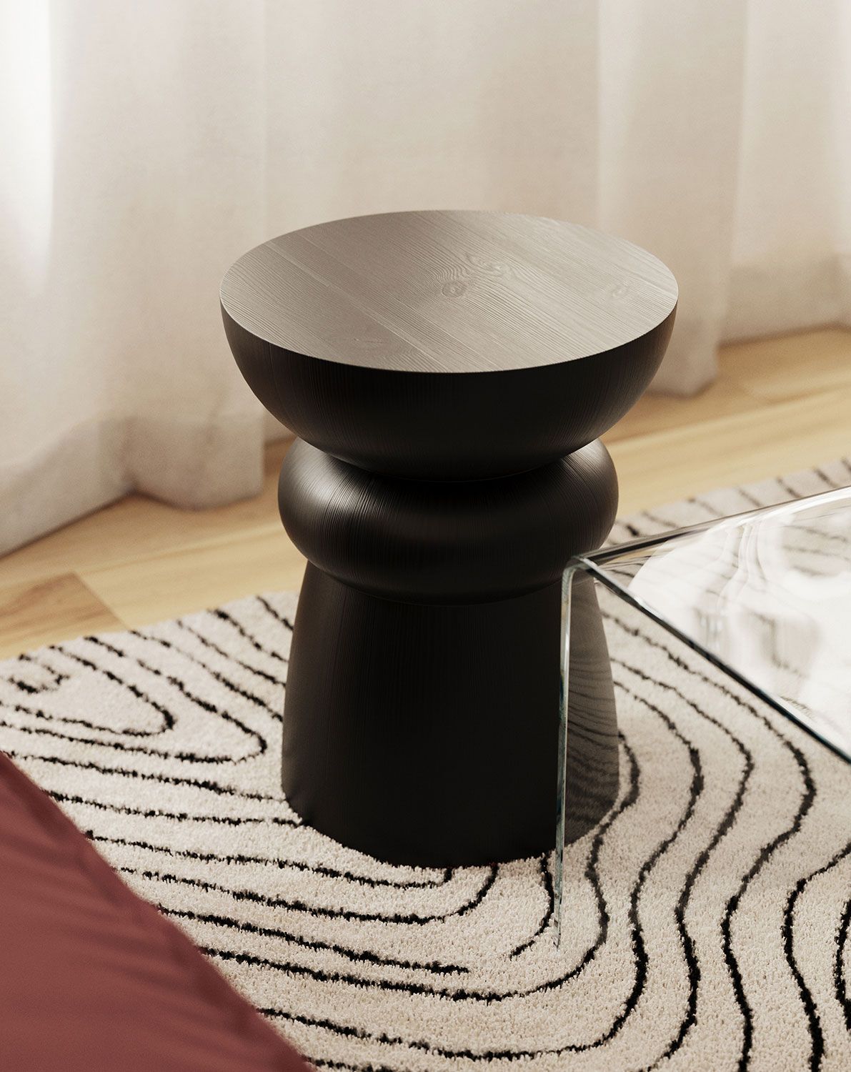 Drevený pomocný stôl FOLD SP5 Black