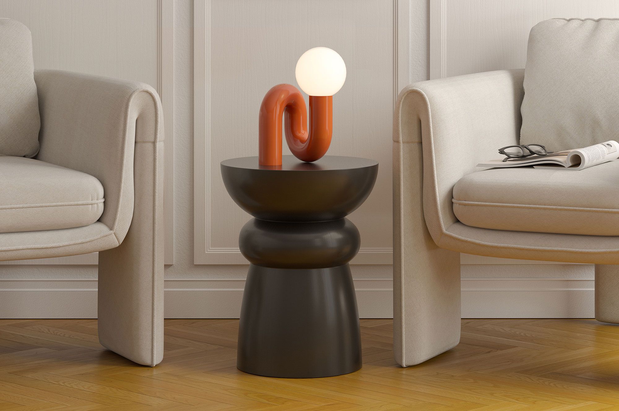 Drevený pomocný stôl FOLD SP5 Black