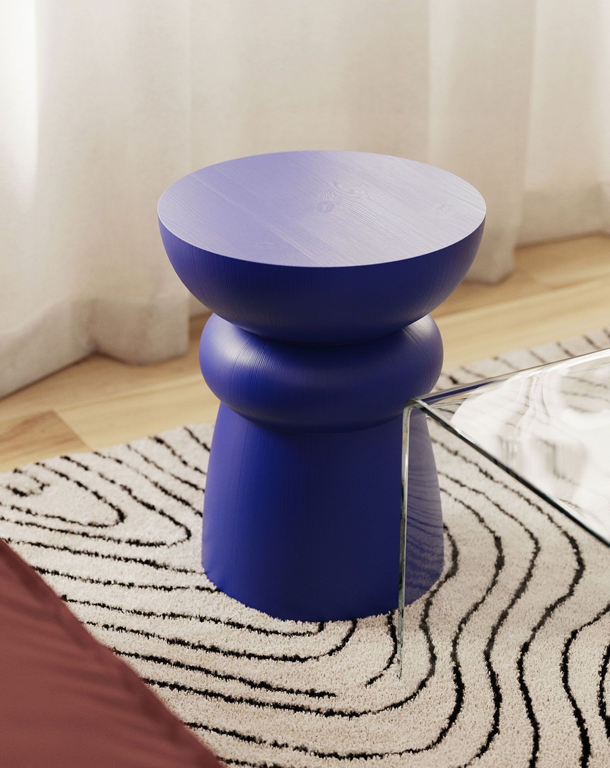 Drevený pomocný stôl FOLD SP5 Cobalt
