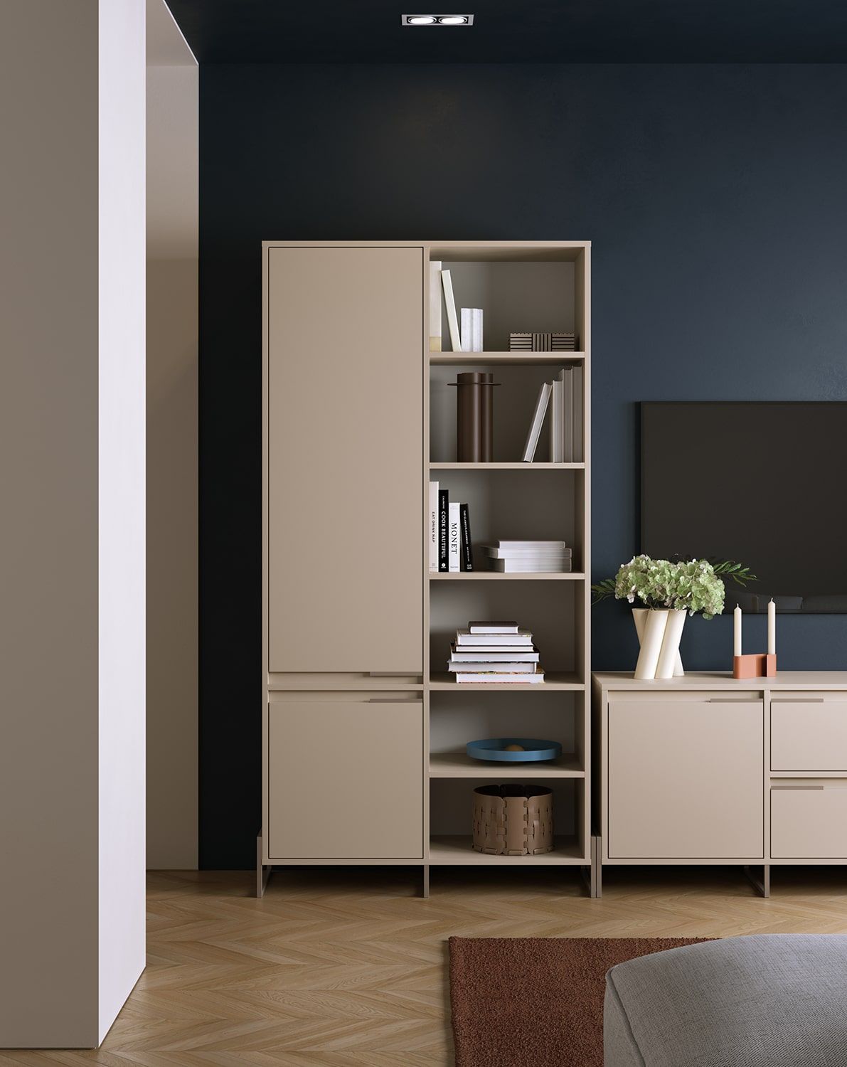 Šatníková skriňa INEA ISZ3
Farba: Champagne Beige
Farba nôh a úchytiek: Oceľ Inea Cappuccino