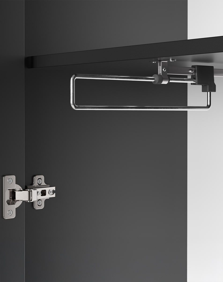 Asymetrický šatník ODIS SZOA4
Farba: Onyx Black