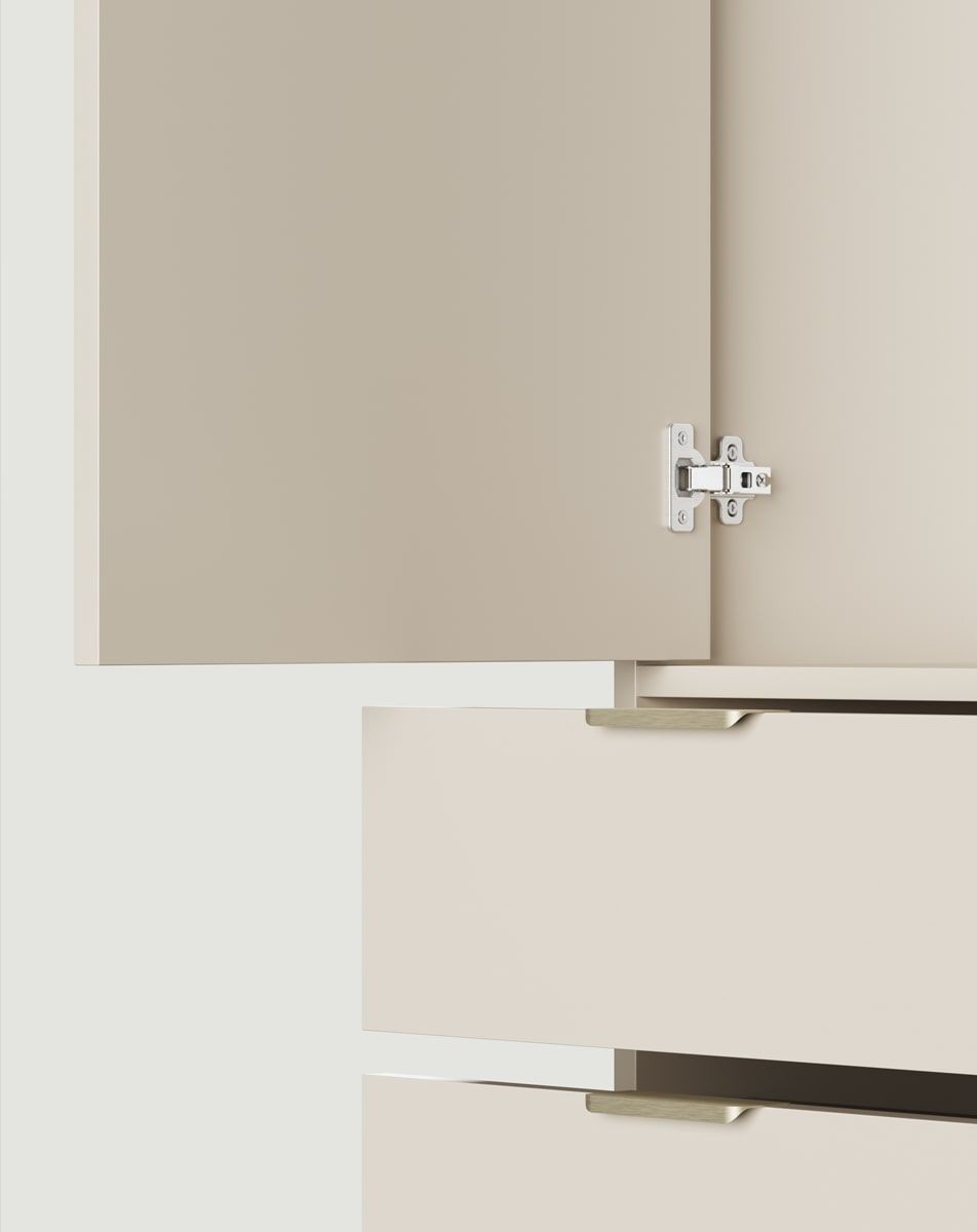 SIGI asymetrický šatník SZSA2
Farba: Champagne Beige
Rukoväť: LING Gold