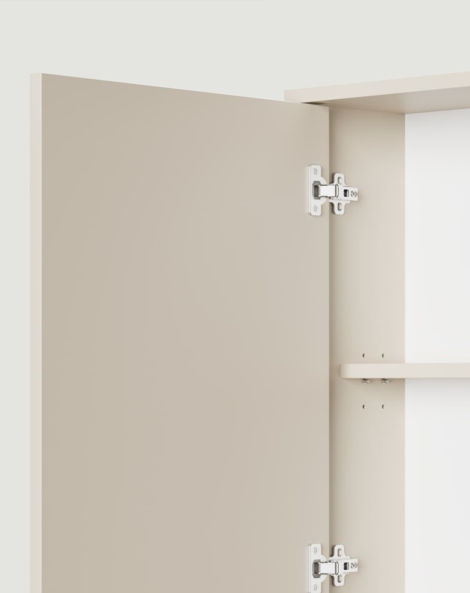 Závesná kúpeľňová skrinka so zrkadlom SIGI WSLL01
Farba: Champagne Beige