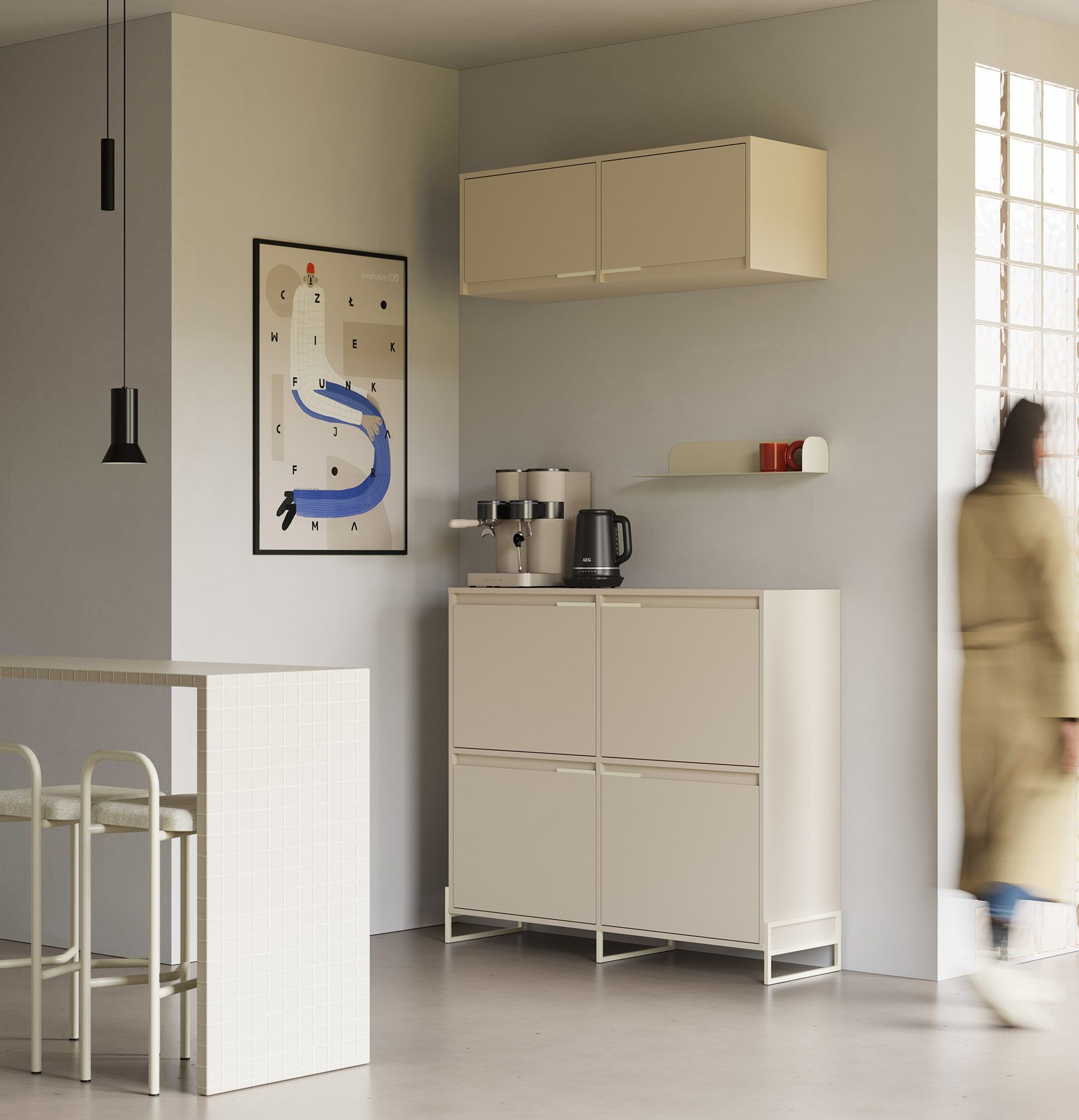 Skriňa na topánky INEA DUO ISD2
Farba: Champagne Beige
Farba nôh a úchytiek: Oceľ Inea Milky Way