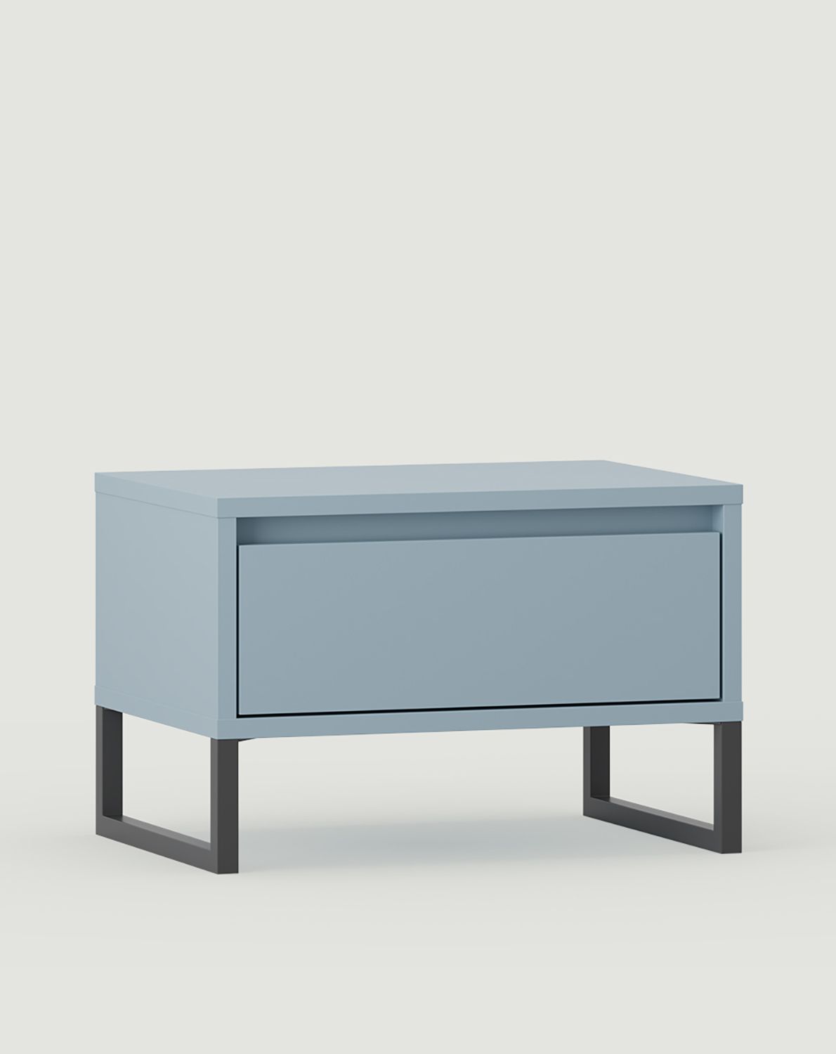 Nočný stolík ODIS SN01
Farba: Dove Blue
Farba nôh: oceľ ODIS Grey
