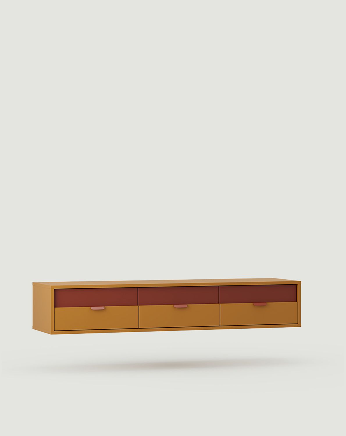 Nástenná RTV skriňa LAYERS LAY06
Farba: Vintage Mustard
Farba prednej strany: Fire Terracotta
Rukoväť: rukoväť LAYERS 110 Fire Terracotta